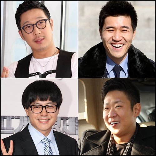 사진 왼쪽 위부터 시계방향으로 하하, 김종민, 천명훈, 노유민 ⓒ머니투데이 스타뉴스