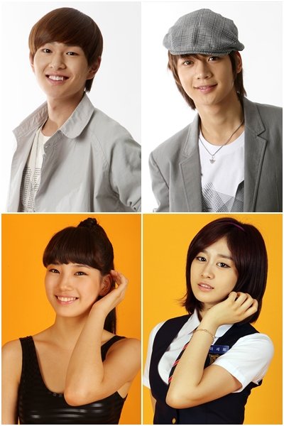 사진 왼쪽 위부터 시계방향으로 샤이니 온유, 샤이니 민호, 티아라 지연, 미쓰에이 수지 ⓒ머니투데이 스타뉴스