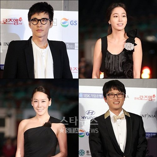 왼쪽 위에서부터 시계방향으로 원빈, 이민정, 송새벽, 김정은 ⓒ머니투데이 스타뉴스