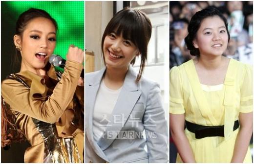 왼쪽부터 구하라,구혜선,고아성. 머니투데이 스타뉴스