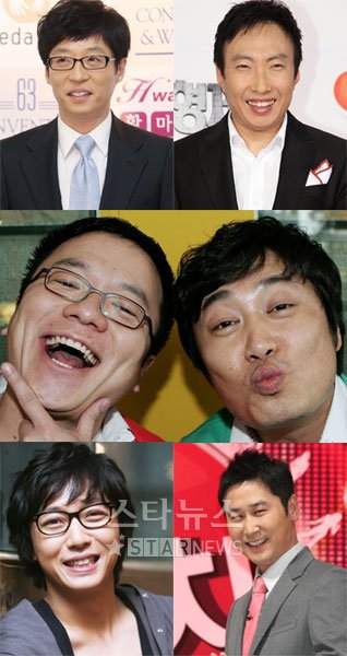 유재석 박명수 컬투 탁재훈 신동엽(왼쪽 위부터) ⓒ머니투데이 스타뉴스