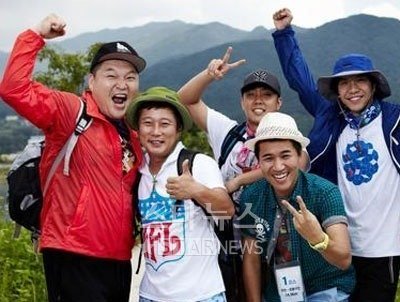 \'1박2일\' 멤버들. 강호동, 이수근, 은지원, 김종민, 이승기(왼쪽부터) <사진=KBS>