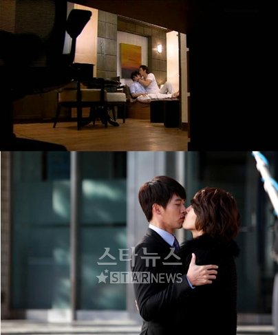 ▲ '인생은 아름다워'(위쪽)와 '시크릿 가든'의 키스신 ⓒSBS