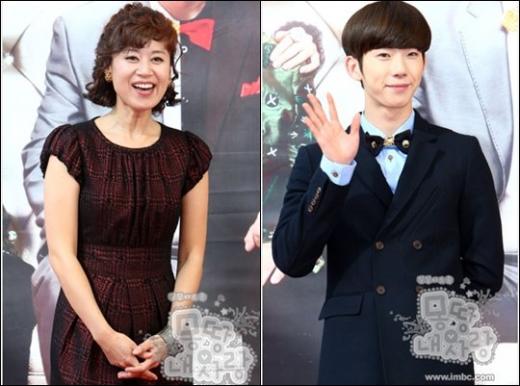 박미선(왼쪽)과 조권 ⓒ사진=MBC '몽땅 내 사랑' 홈페이지