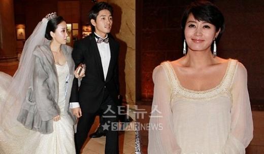 김동희 김민경 부부와 김혜수ⓒ이동훈 기자