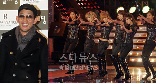김창렬(왼쪽)과 소녀시대 ⓒ머니투데이 스타뉴스
