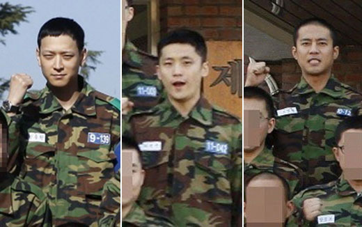강동원 최현준 고주원(왼쪽부터) <사진출처=육군훈련소>