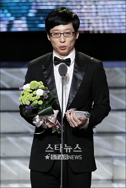 2010 MBC방송연예대상에서 대상을 수상한 유재석 ⓒ류승희 인턴기자