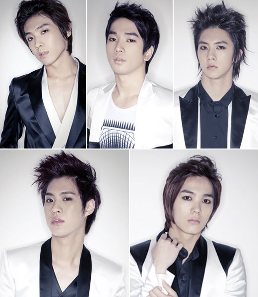 그룹 엠블랙 이준, 지오, 천둥, 미르, 승호(사진 위 왼쪽부터 시계방향으로) <사진제공=제이튠 캠프>