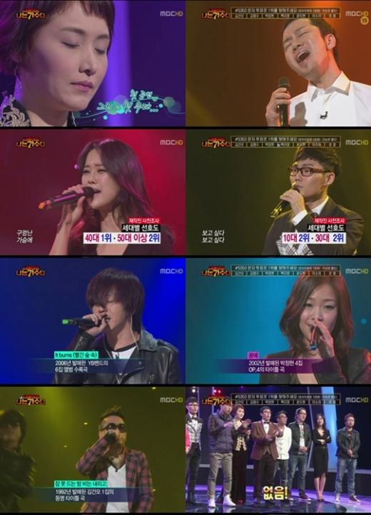 ⓒMBC '우리들의 일밤' '나는 가수다' 방송 화면