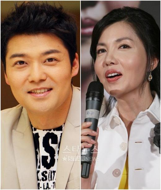 전현무(왼쪽)와 백지연ⓒ머니투데이 스타뉴스