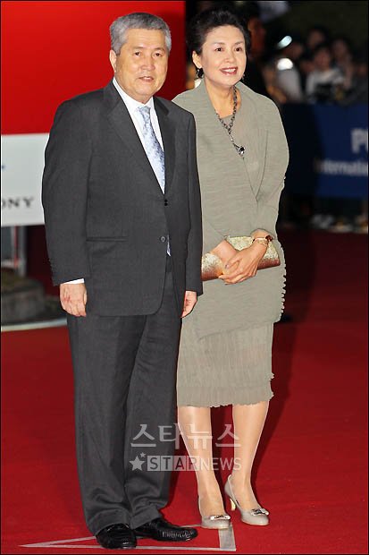 임권택 감독(왼쪽)과 채령 ⓒ머니투데이 스타뉴스