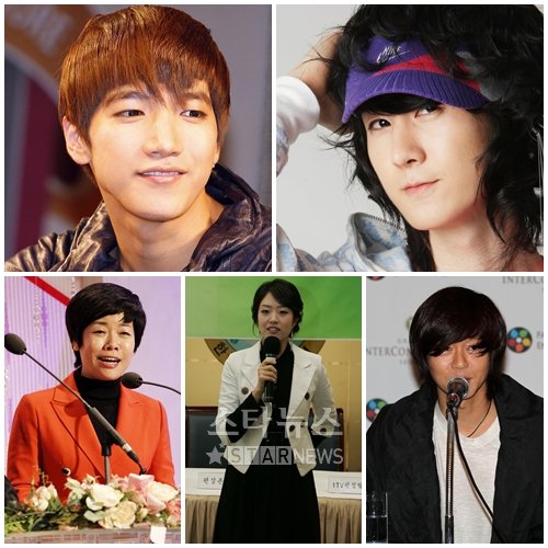 ▲ 2PM 준수, 기범, 윤도현, 고민정 아나운서, 김미화 ⓒ머니투데이 스타뉴스@, 류승희 인턴기자 grsh15@, 이명근 기자 qwe123@, 임성균 기자@