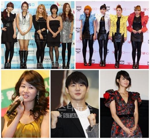 카라 2NE1 신민아 김준수 정선경 (왼쪽위부터 시계방향)ⓒ머니투데이 스타뉴스