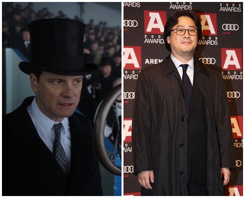 왼쪽부터 콜린 퍼스, 박찬욱 감독