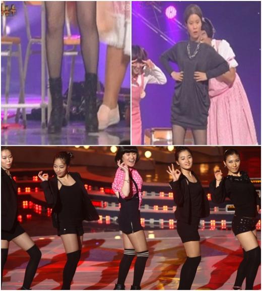 ▲설명=선생 김봉투 방송(사진 위),KBS 2008 연예대상(사진 아래)<br /><br />
ⓒ출처=KBS 2TV '개그콘서트'(사진 위),홍봉진기자 honggga@(사진 아래)<br /><br />
