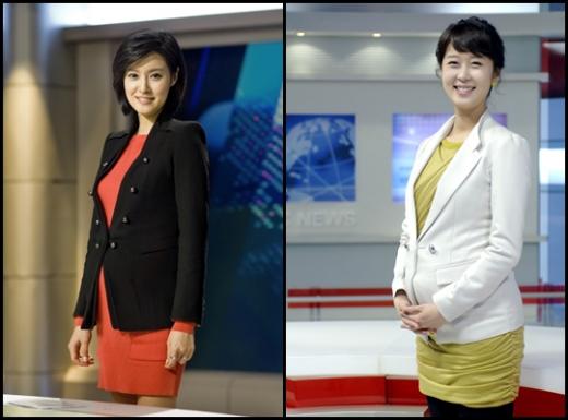 이정민 앵커(왼쪽)와 이문정 기상캐스터 ⓒMBC 제공