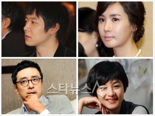 (왼쪽부터 시계방향)박유천, 이다해, 강혜정, 김승우 ⓒ머니투데이 스타뉴스