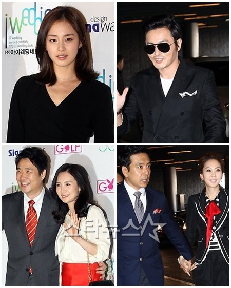 김태희, 장동건, 김남주 김승우 부부, 채시라 김태욱 부부(왼쪽 위부터 시계방향) ⓒ사진=임성균 홍봉진 기자