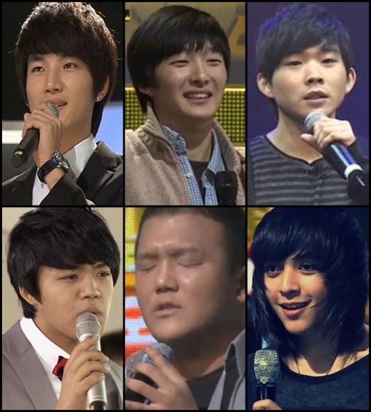 (왼쪽위부터 시계방향)노지훈, 데이비드 오, 백청강, 셰인 요르크, 이태권, 황지환 ⓒMBC '스타오디션 위대한 탄생' 방송 화면