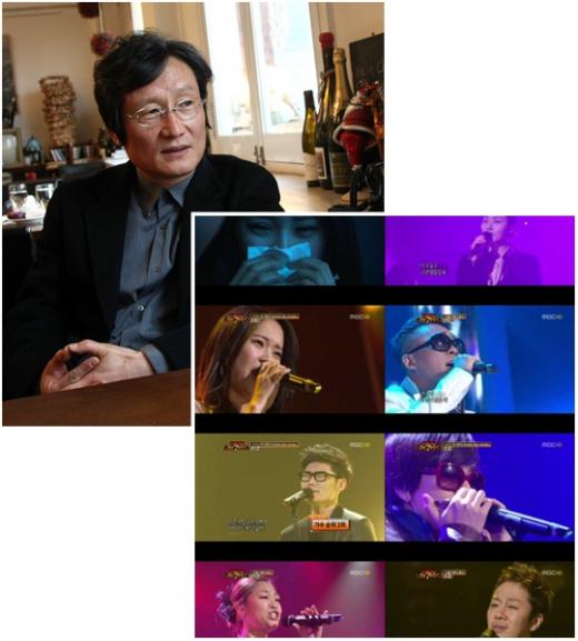 배우 문성근(사진 위),'나는 가수다'방송 모습(사진 아래)ⓒ임성균 기자 tjdrbs23@(사진 위), MBC '우리들의 일밤-나는 가수다'(사진 아래)