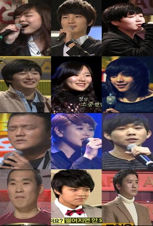 생방송 진출자 12인 ⓒMBC '위대한 탄생' 방송화면