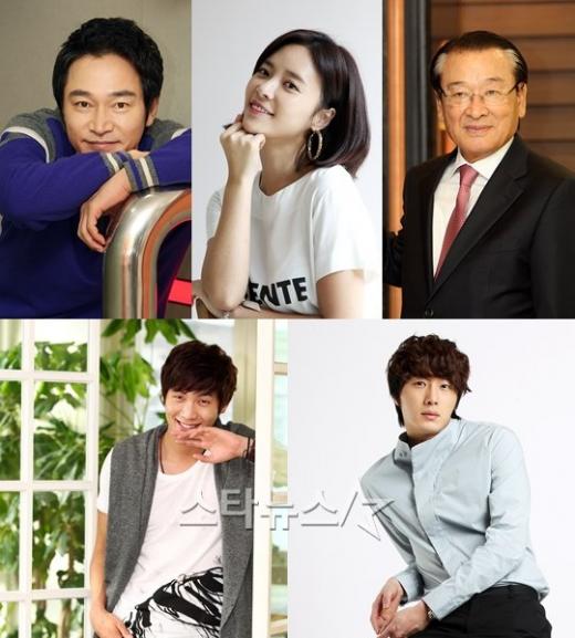 (왼쪽위부터 시계방향)정보석, 황정음, 이순재, 정일우, 최다니엘 ⓒ사진=스타뉴스 