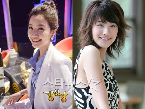 유혜영 SBS 아나운서(왼쪽)과 배우 유인영(ⓒ최용민 기자)