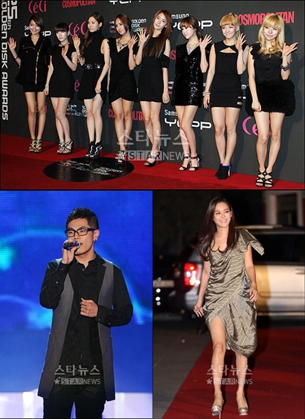 소녀시대(위),나윤권(왼쪽 아래)·이지선ⓒ머니투데이 스타뉴스