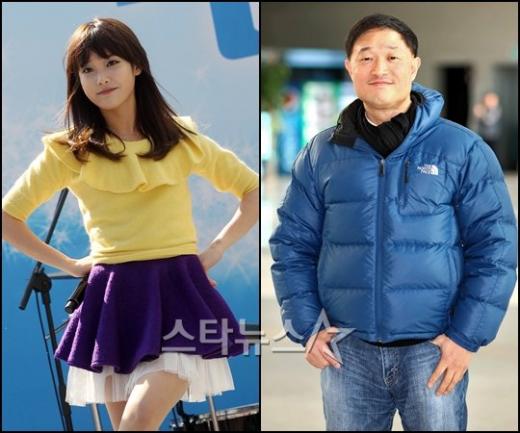 아이유(왼쪽)과 김영희 PD ⓒ사진=유동일 기자, MBC 제공 