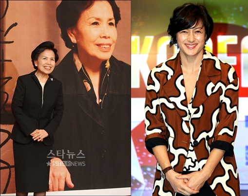 이미자(왼쪽)와 박칼린ⓒ머니투데이 스타뉴스