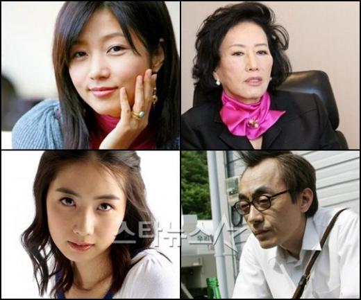 (왼쪽위부터 시계방향)고 장진영, 여운계, 박광정, 김영임 ⓒ사진=머니투데이 스타뉴스