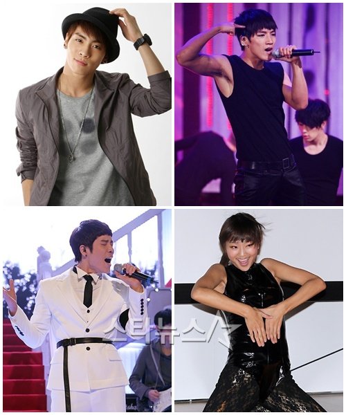 샤이니 종현, 2PM 준수, 씨스타 효린, 2AM 창민(왼쪽 위부터 시계방향) ⓒ머니투데이 스타뉴스