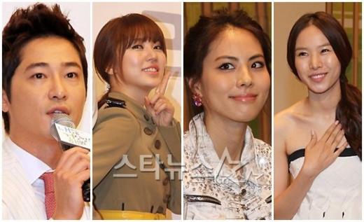 강지환 윤은혜 박지윤 조윤희(왼쪽부터) ⓒ이기범 기자 