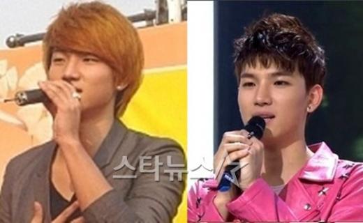 노지훈의 과거(왼쪽)모습과 현재 모습