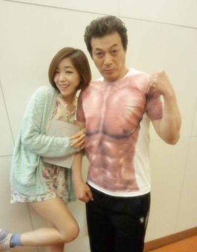 ▲ 가인(왼쪽), 김갑수 ⓒ출처=가인 미니홈피