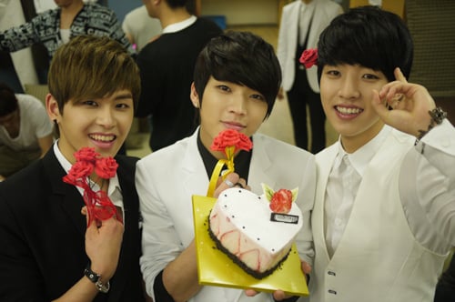 인피니트의 호야, 우현, 성열(왼쪽부터) 