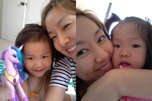 주니와 김지혜(왼쪽), 김지혜와 혜이ⓒ김지혜 트위터