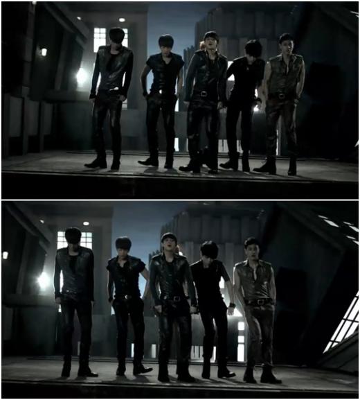 비스트 정규 1집 타이틀곡 '픽션' 뮤직비디오 속 하이라이트 부분 캡처