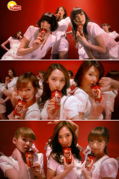 걸 그룹 소녀시대 <사진=소녀시대 CF 메이킹 영상>