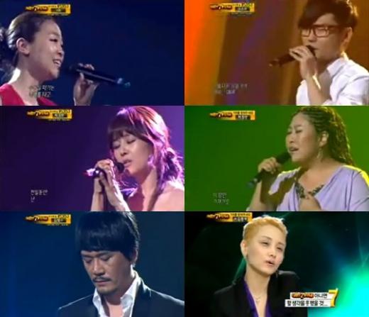 MBC '우리들의 일밤-나는 가수다' 방송 화면 