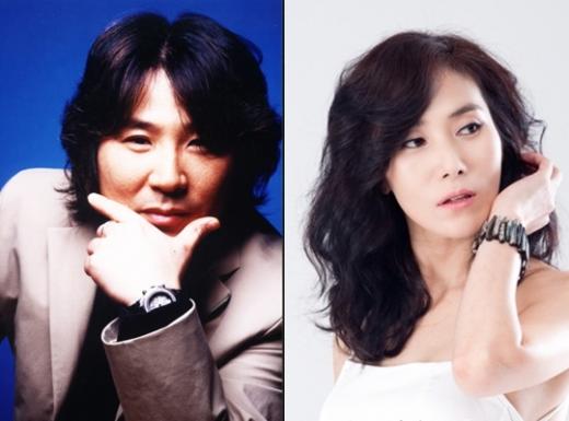 가수 조관우(왼쪽)와 장혜진 