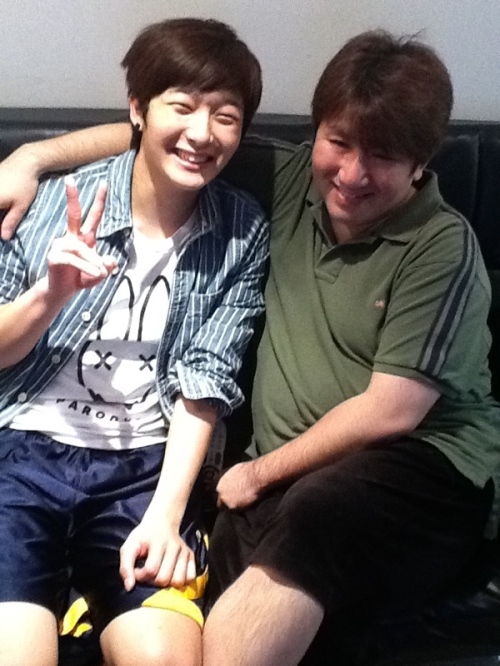 ↑데이비드 오(왼쪽), 방시혁 ⓒ출처=방시혁 미투데이
