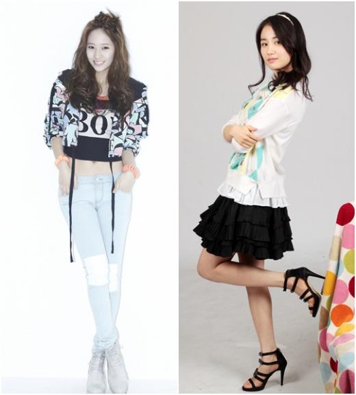 크리스탈(왼쪽)과 박하선 