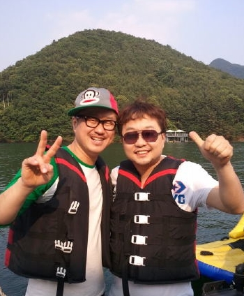 ▲ 지상렬(왼쪽), 박휘순 ⓒ출처=박휘순 트위터
