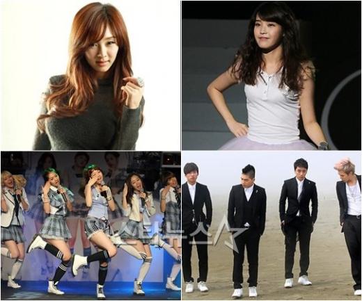 지나 아이유 빅뱅 걸스데이(왼쪽 위부터 시계방향) ⓒ머니투데이 스타뉴스 