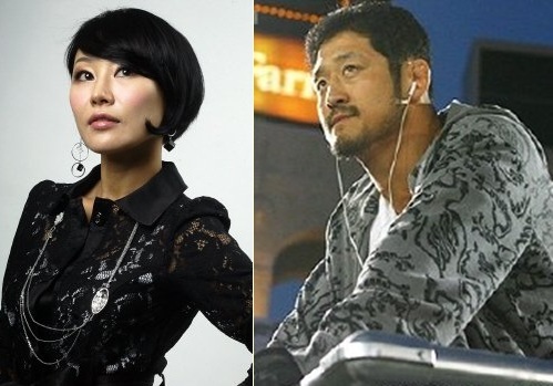 가수 이예린(왼쪽)과 이종격투기 선수 윤동식 
