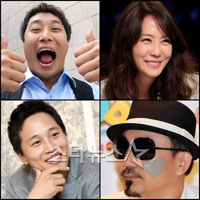 김병만 김정은 박상민 차태현 (왼쪽위부터 시계방향) ⓒ머니투데이 스타뉴스 