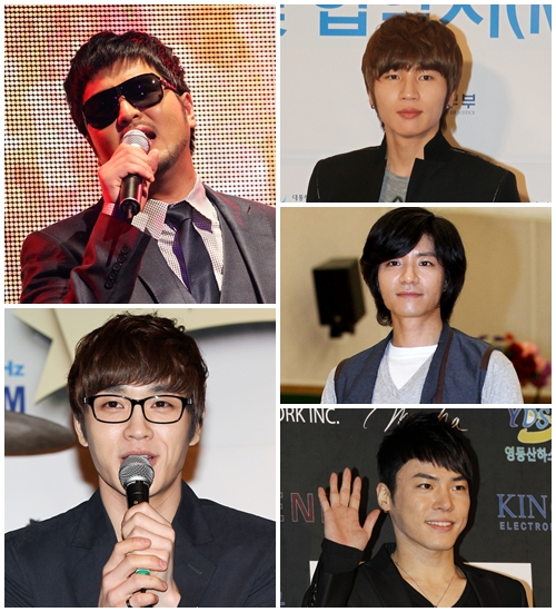 김태우, 케이윌, 임태경, 휘성, 이석훈(왼쪽 위부터 시계방향) ⓒ머니투데이 스타뉴스