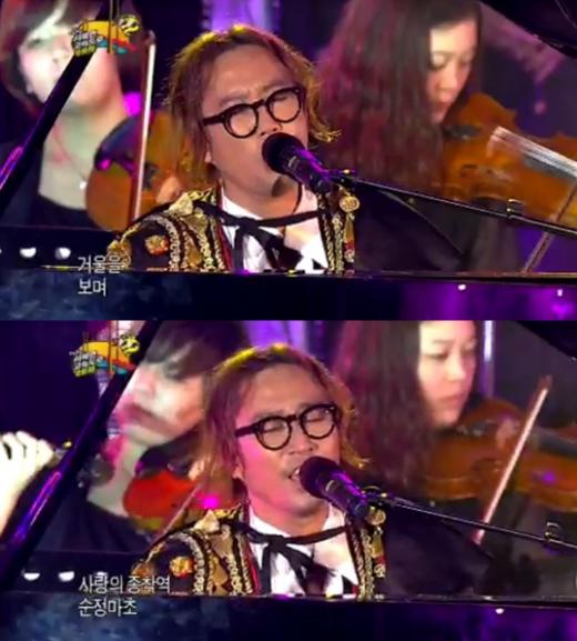 '무한도전'의 '서해안 고속도로 가요제'무대에 오른 정재형ⓒMBC